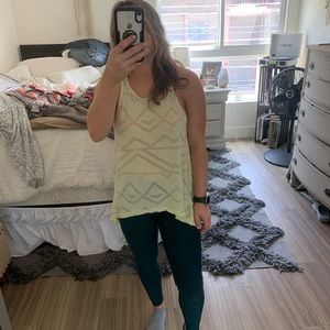 Yellow workout shirt